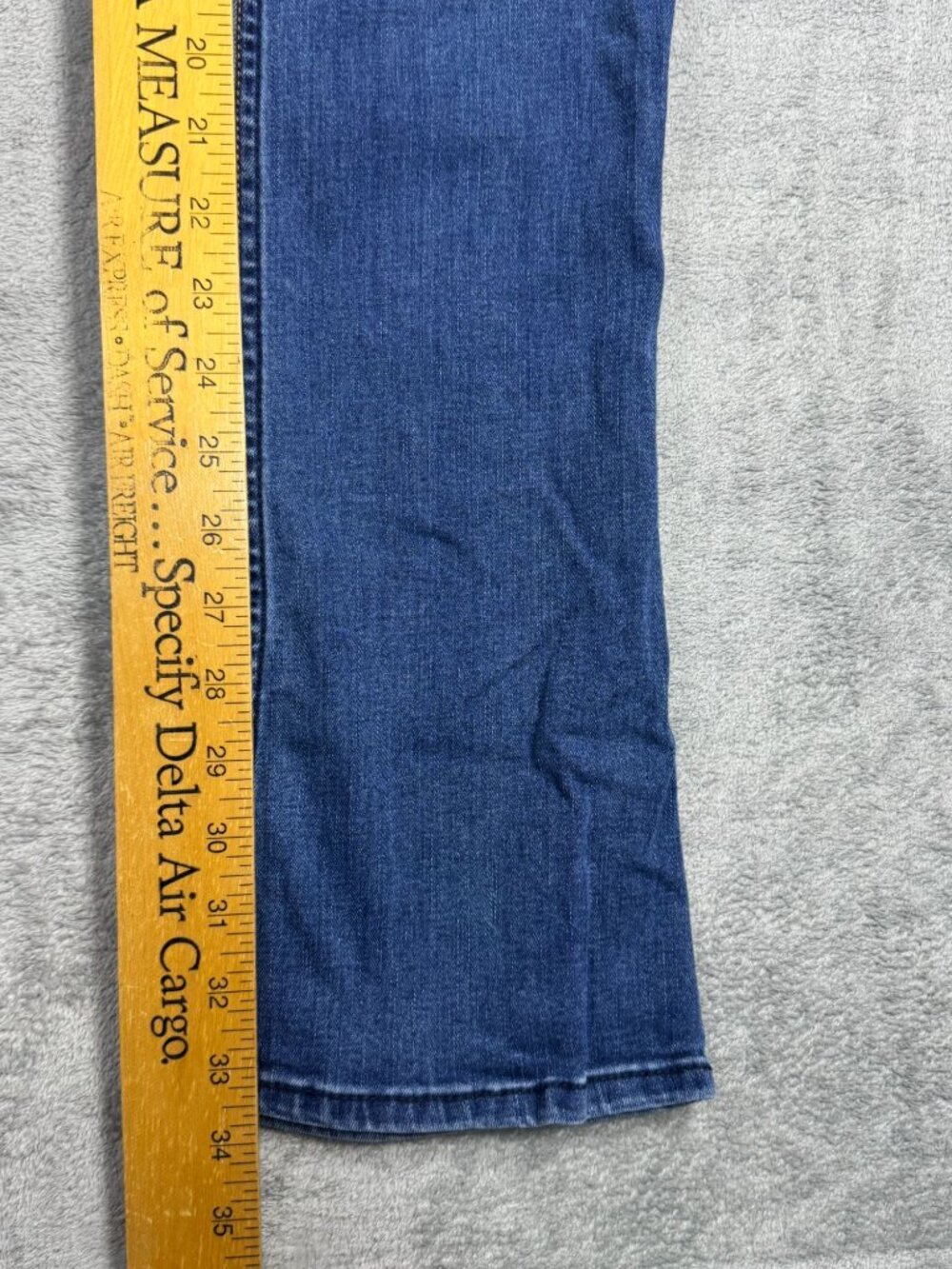 Y2K 2000s Hollister Low Rise Bootcut Jeans Womens 1L Stretch Grunge Denim Blue - Picture 7 of 7